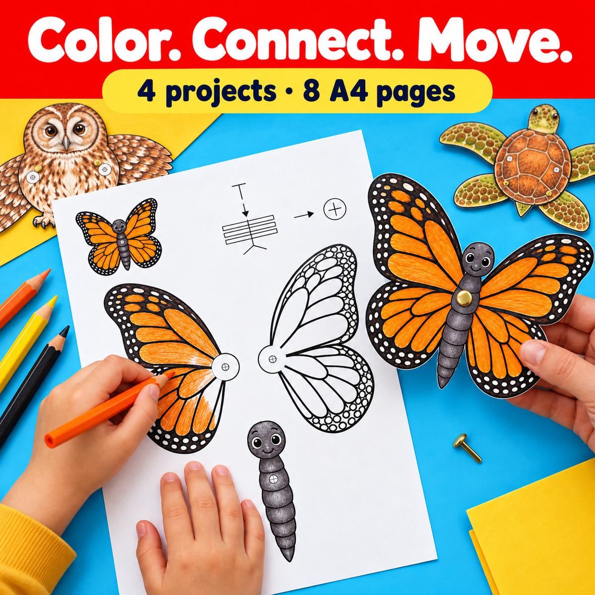 Moving Animal Workshop - 4 Wordless Craft Activities