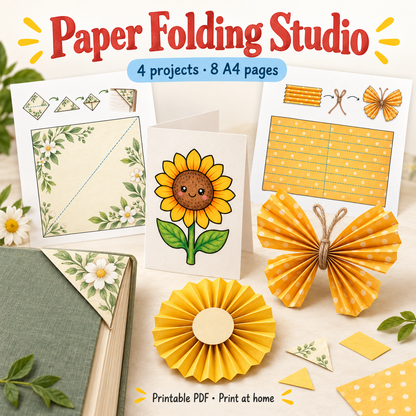 Paper Folding Studio - 4 Wordless Craft Activities
