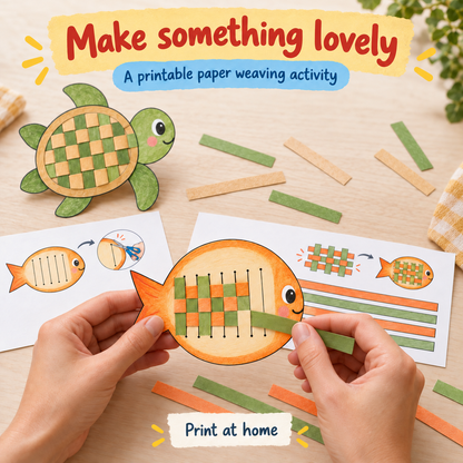 Paper Weaving Garden - 4 Wordless Craft Activities